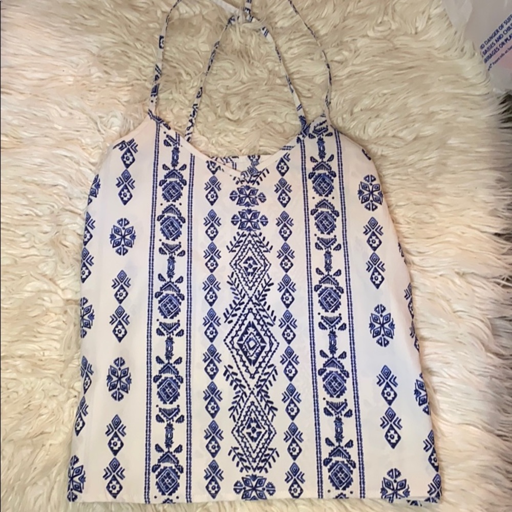 Hollister Flowy tank with criss cross back